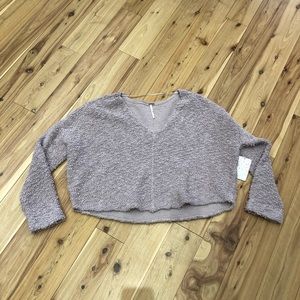 Free People Cropped Sweater